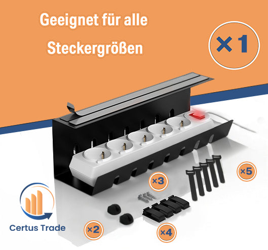 Kabelmanagement unter Schreibtisch Organizer & Kabelhalter